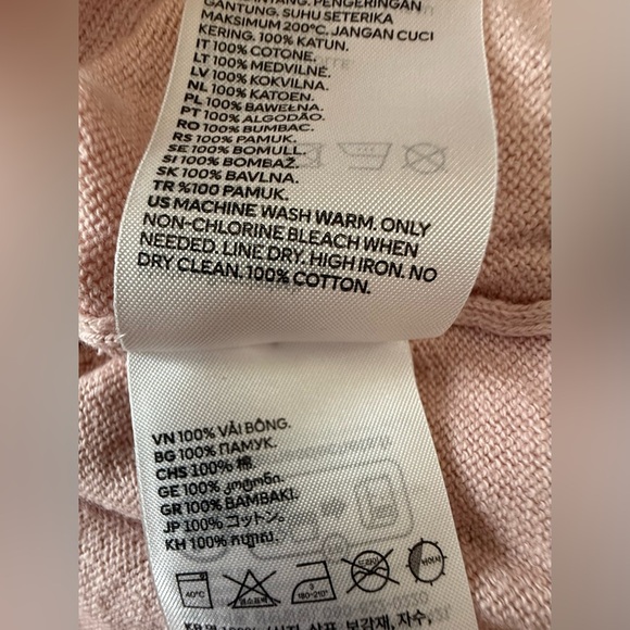 🌸 H&M Pink Cropped Cardigan | Toddler Girls 2-4Y | 100% Cotton - Picture 2 of 4